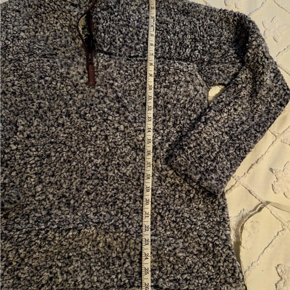 True Grit Women's Textured Blue Denim frosty tip Sherpa - Picture 5 of 6